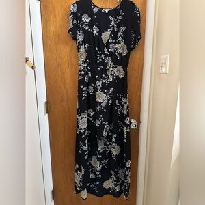 Candie's Black Floral Maxi Dress